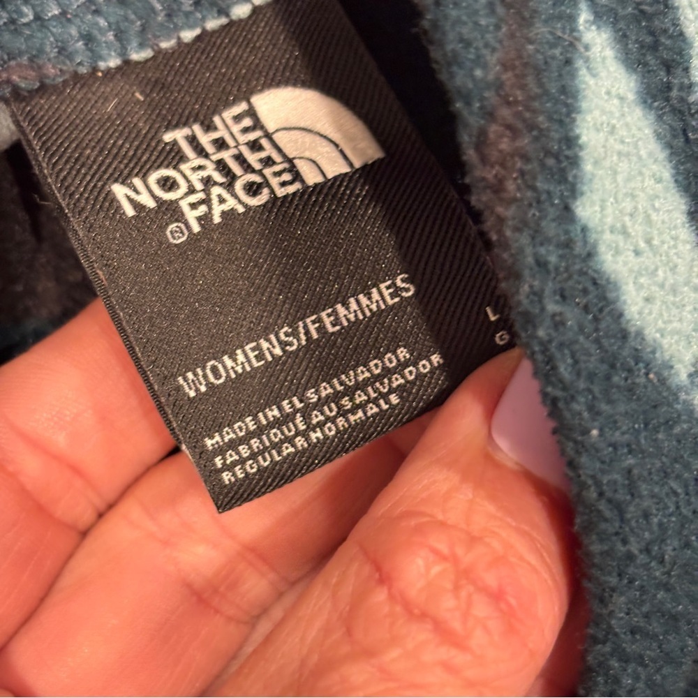 The North Face TKA Glacier Cowl Turtleneck Fleece Pullover Camo Green woman’s Lg - Picture 3 of 12